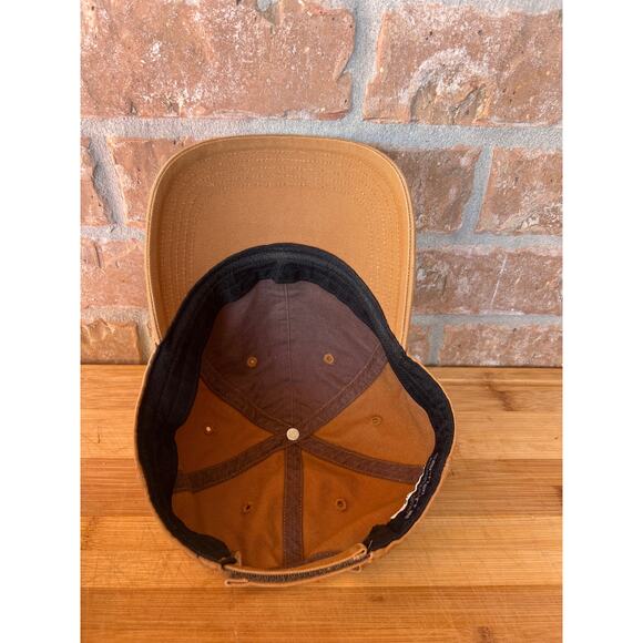 Carhartt Canvas Cap Adjustable Brown Cotton Adult Outdoor Hat Hunting - Picture 6 of 9